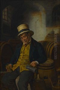 A Gentleman With A Letter And Token And A Man Holding A Tankard And A Glass (pair)