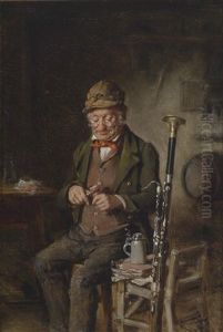 Eine Wohlverdiente Jause by Hermann Kern