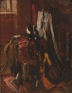 A Still Life Of Russian/cossack Military Regalia by Hermann Kern