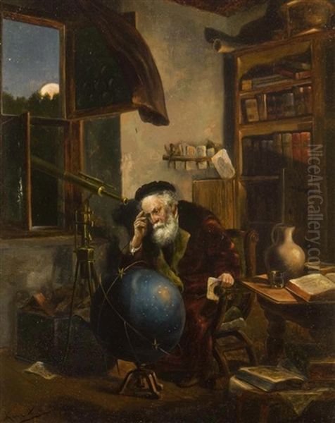 An Astronomer In His Studio - view 1