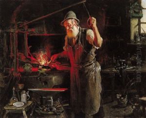 In Der Schmiede by Hermann Kern