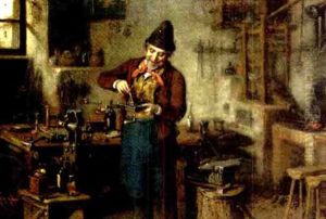 In The Workshop by Hermann Kern