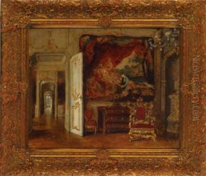 Interieur Aus Dem Esterhazyschloss In Eisenstadt Mit Dem Maria-theresien-sessel