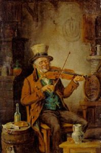 Frohlicher Violinspieler by Hermann Kern