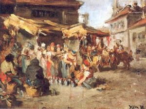 Markt In Oedenburg by Hermann Kern