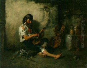 The Street Musician by Hermann Kern