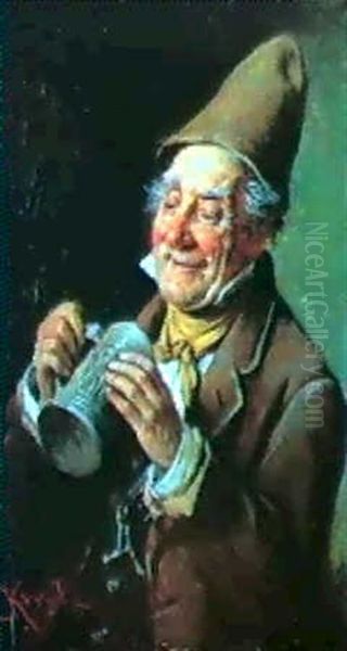 A Bavarian Beer Drinker - view 1