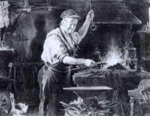 In The Forge by Hermann Kern