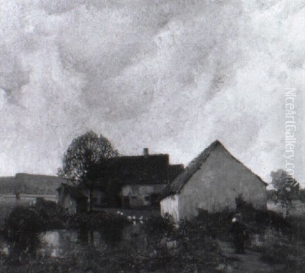Bauerngehoft Mit Einem Teich - view 1