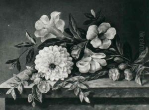 Still Life With Flowers by Hansine Kern-Eckersberg