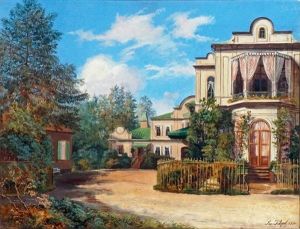 Vue De La Campagne Wolkhonsky A Kamennoi Ostrow Prise En A L'epoque Du Mariage De Mme La Comtesse Adelaide De Bylandt Qui Y A Ete Celebre Le 5/17 Septembre