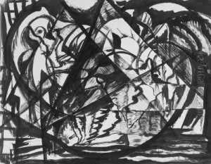 Dorfbild by Georg Baumgarten