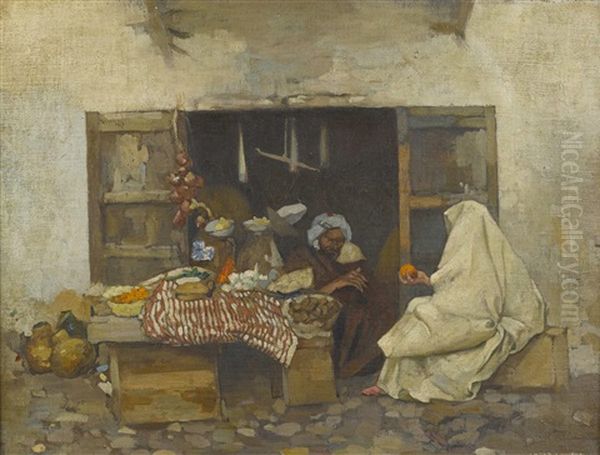 A North African Market - view 1