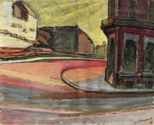 Strasenecke Iii (ostende) by Anton Kerschbaumer