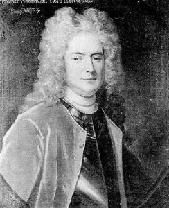 Portrait Of Maurice Thompson, Lord Haversham, Wearing Armour And A Scarlet Coat