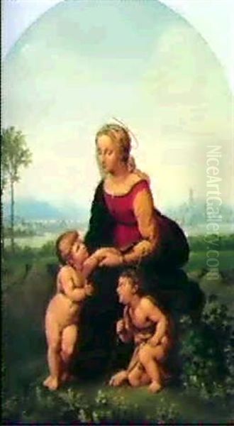 Madonna Mit Jesuskind Und Johannesknaben Nach Raffael - view 1