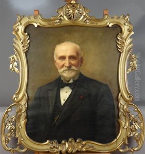 Portrait De Personnages (pair) by Karel Lodewijk de Kesel