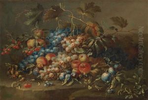 Still Life With Fruits by Jan van Kessel the Elder