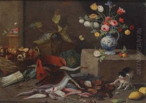 Natura Morta Con Pesci Natura Morta Con Selvaggina by Jan van Kessel the Elder