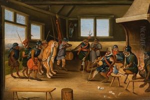 Tribunal Of Monkeys by Jan van Kessel the Elder