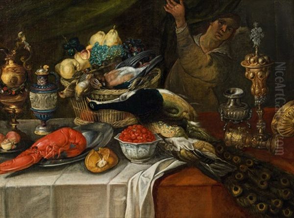 Still Life With Lobster And Raspberries - view 1