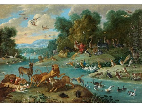 Paradieslandschaft Mit Orpheus, Um 1668 - view 1