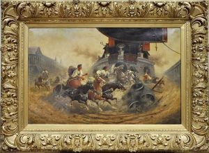 Wagenrennen Im Alten Rom by Adolf Baumgartner