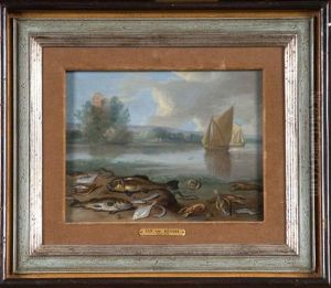 Nature Morte Aux Poissons Le Long D'un Fleuve