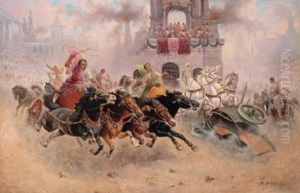 Wagenrennen by Adolf Baumgartner