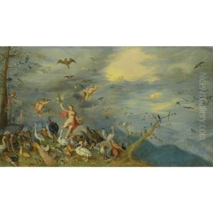 An Allegory Of Air by Jan van Kessel the Elder