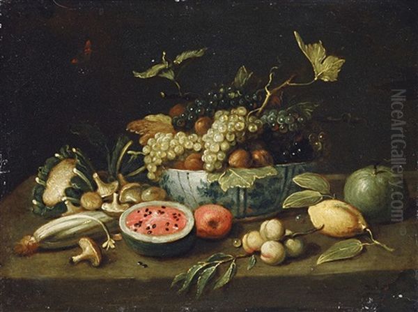 Zwei Fruchte- Und Gemusestillleben - view 1