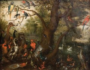 Concert D'oiseaux by Jan van Kessel the Elder