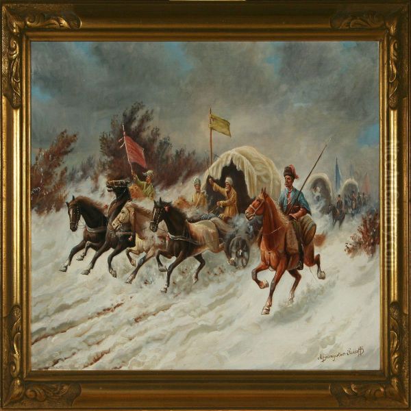 Cossacks Attacking A Caravan - view 1