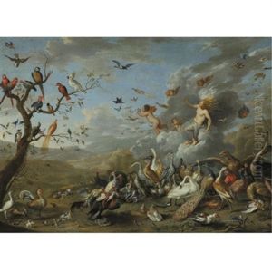 An Allegory Of Air by Jan van Kessel the Elder