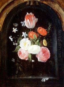 Bouquet De Fleurs by Jan van Kessel the Elder