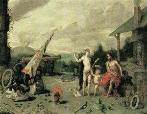 Eros Ubergibt Seiner Mutter Venus Das Schmiedefeuer Des Hephaistos