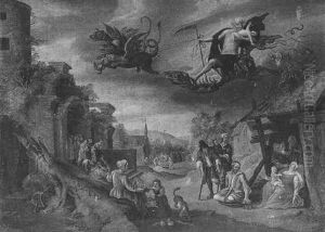 La Peste Ravageant Les Pays-bas by Jan van Kessel the Elder