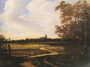 Paisaje Con Figuras En Un Camino by Jan van Kessel the Elder