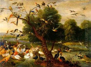 Vogelkonzert by Jan van Kessel the Elder