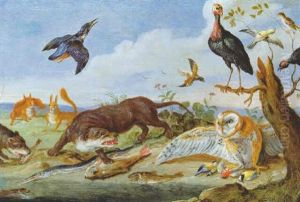 Tiere In Einer Landschaft Tiere In Einer Landschaft