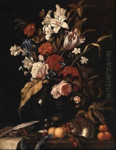 Nature Morte Au Coquillage Et A La Montre