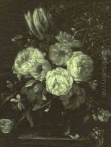 Floral Still Life With Butterflies by Jan van Kessel the Elder