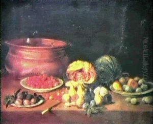 Nature Morte Aux Fruits Et Chaudron
