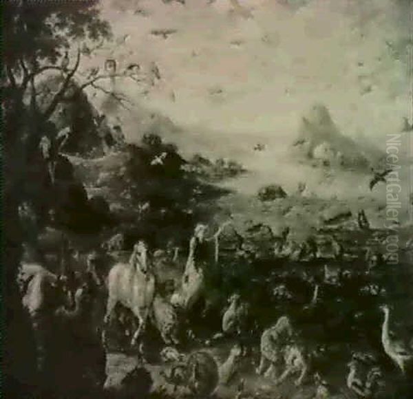 God Creating The Animals Of The World - view 1