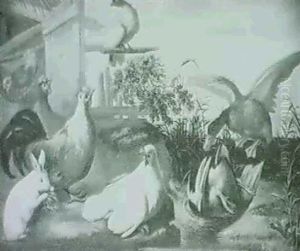 Lapin Et Volatiles by Jan van Kessel the Elder