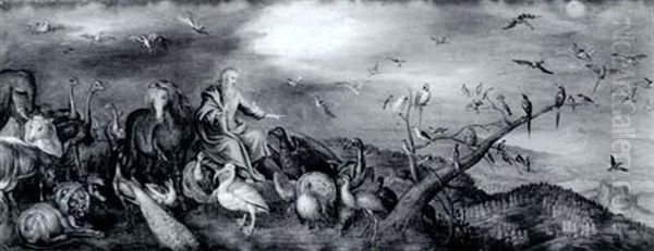God Creating The Birds And The Animals Of The Land - view 1