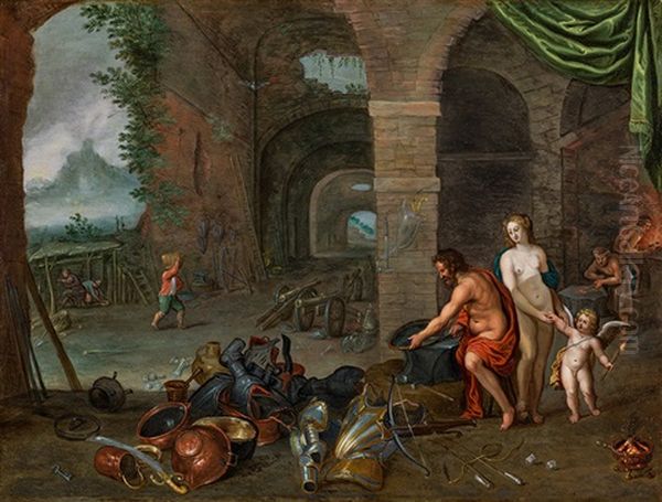 Allegory Of Fire (venus And Cupid In The Forge Of Vulcan) - view 1