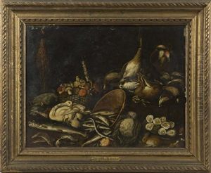 Nature Morte Aux Poissons Et Gibier