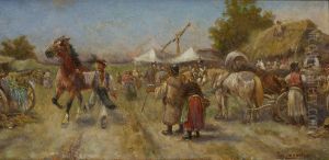 Ungarischer Markt. by H. Baumgartner