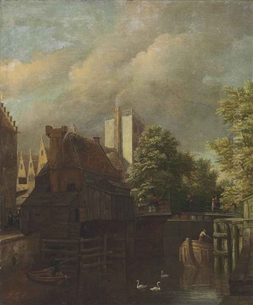 An Amsterdam Canal Scene - view 1